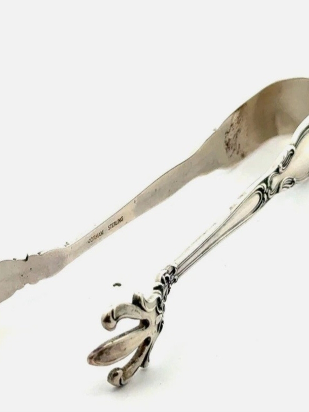 Gorham Sterling Silver Ornate Sugar Tongs - Silver